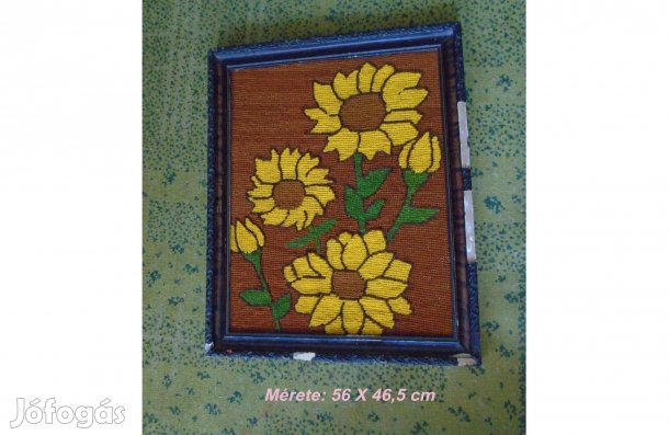 Napraforgó falikép ( Hímzett) Érden