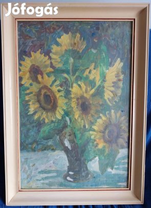 Napraforgók csendélet olajkép