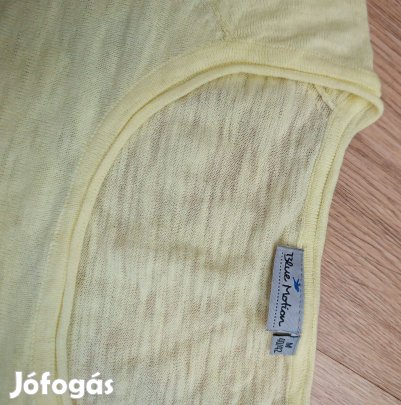 Napsárga pamut finomkötött női pulóver Uj állapot