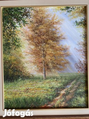 Napsütésben olaj vászon festmény Nagy Falusi Árpád