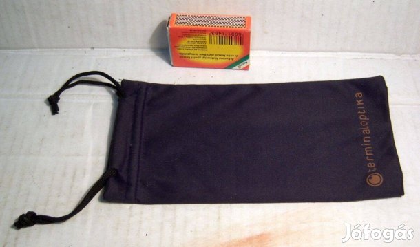 Napszemüveg Tok (Ver.3) Szövet Fekete 18x8cm