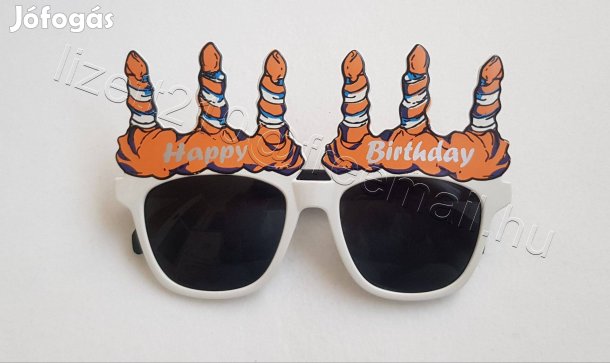 Napszemüveg fehér Boldog Születésnapot