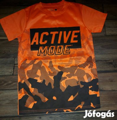 Narancssárga Active mode feliratú felső 134