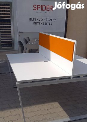 Narancssárga asztali paraván, térelválasztó, Steelcase - használt