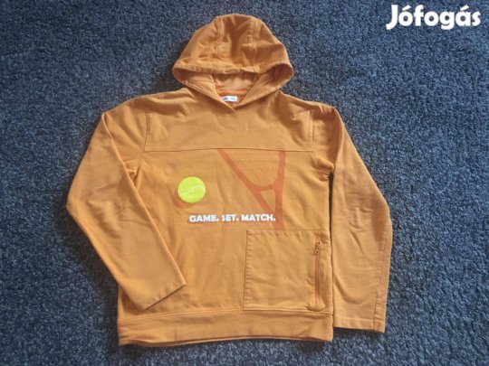 Narancssárga kapucnis pulóver! 146-152