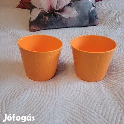 Narancssárga kerámia kaspók