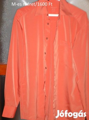 Narancsszínű férfi ing M-es méret