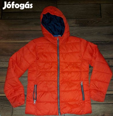 Narancsszínű steppelt őszi kabát