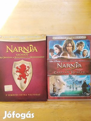 Narnia 1-2 duplalemezes újszerű dvd 