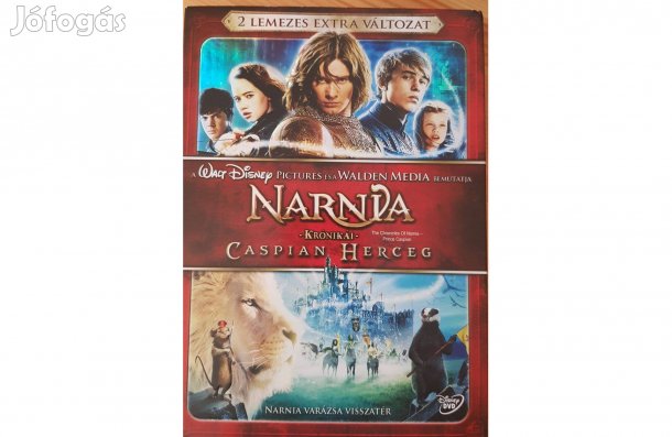 Narnia krónikái: Caspian herceg - papírfeknis, karcmentes 2 DVD