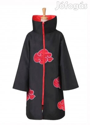 Naruto Akatsuki köpeny jelmez S méret Új Itachi Uchiha számlával készl