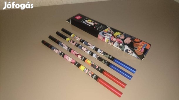 Naruto anime HB ceruza szett 8 db dobozában Új Készleten Uzumaki Uchih