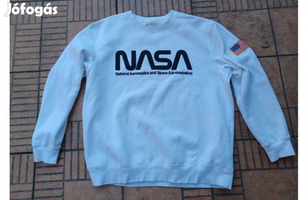 Nasa feliratos pulóver XL