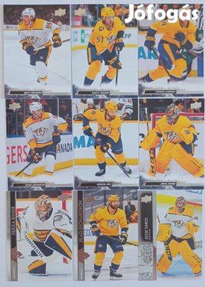 Nashville Predators NHL kártya Duchene Ferraro Saros Rinne