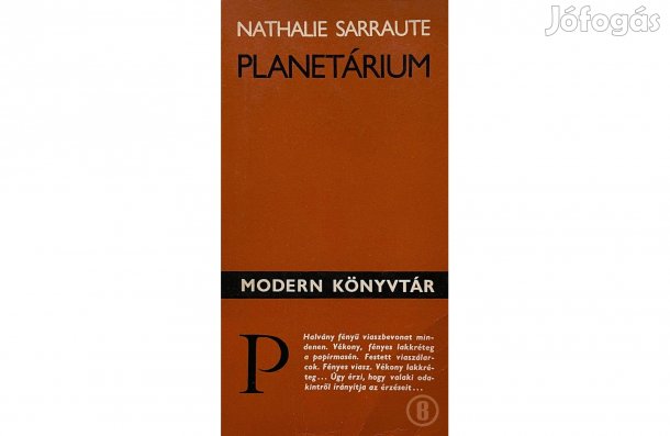 Nathalie Sarraute: Planetárium - - - (Csak személyesen!)