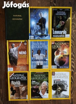 National Geografic 14db + egy bőrkötéses összefűzőt könyv (9db szám)