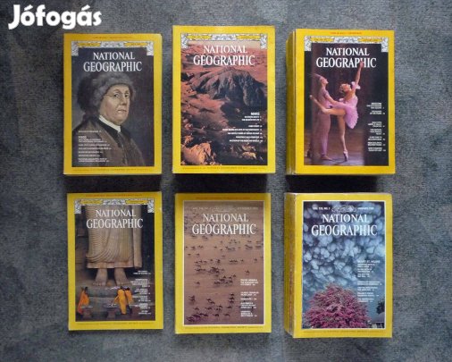 National Geographic magazinok az 1970 és 1980-as évekből