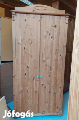 Natúr fenyő 2 Ajtós Gardróbszekrény 101