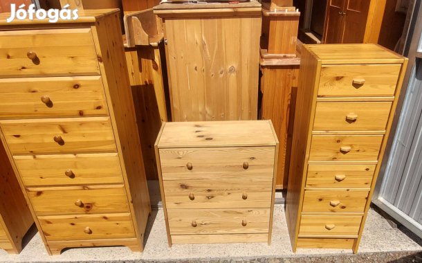 Natúr fenyő 3 fiókos komód 211