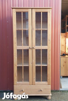 Natúr fenyő vitrin 658