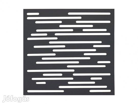 Nautic Dekoratív antracit panel vonal mintázatú, térelválasztó 43300F