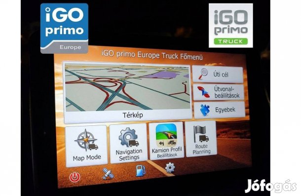 Navigáció Gps Friss Térkép Kamion Tehergépjármű igo és Sygic Truck