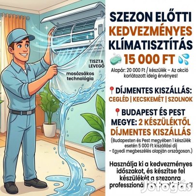 Ne várja meg a hőséget! Klímatisztítás most akciósan