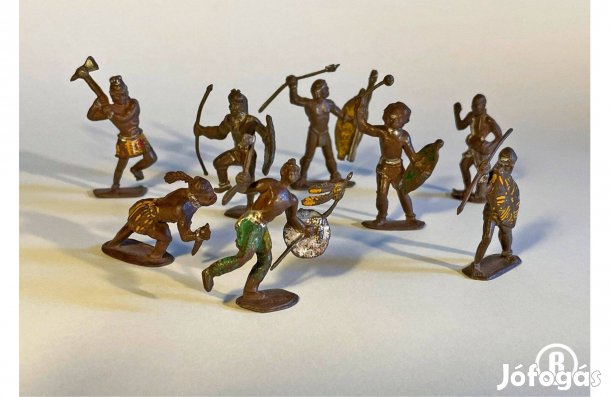 Néger harcosok - 8 festett műanyag figura - - - (Csak személyesen!)