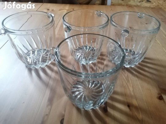 Négy darab, üveg jégtartó vödör eladó!