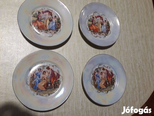 Négy pajzspecsétes zsolnay tányér remek áron!