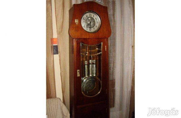Negyedütős Szecessziós 3 Súlyos Állóóra Kuriózum 1850-ből Garanciával!
