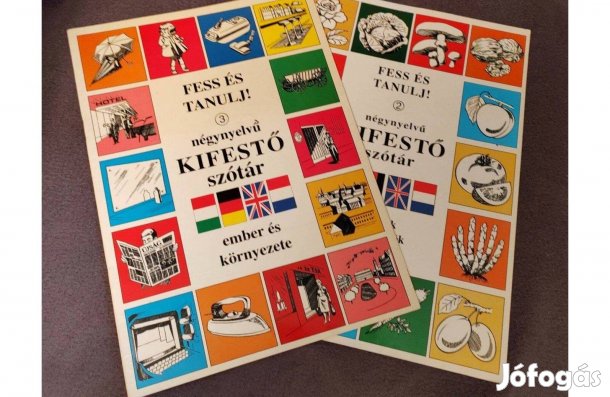 Négynyelvű Ember és környezete, Virágok Kifestő Szótár