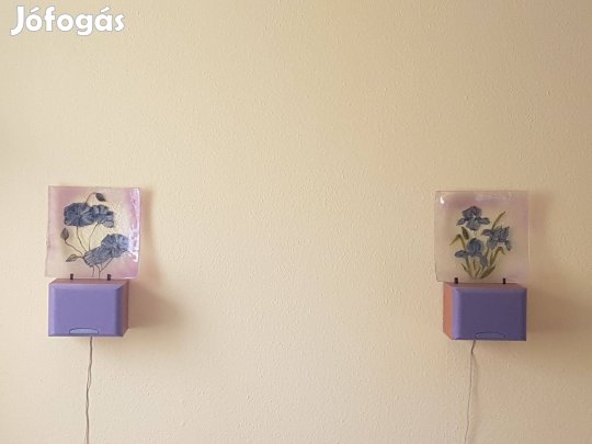 Négyszögletes hajlított üveg tálca tál tányér Kézzel festett 5500Ft/db