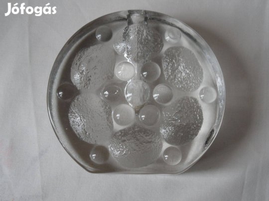 Nehéz üveg orchidea váza, egyszálas váza