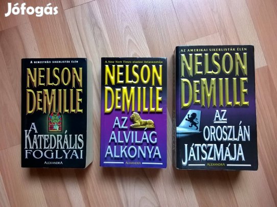 Nelson Demille könyvek (3db)