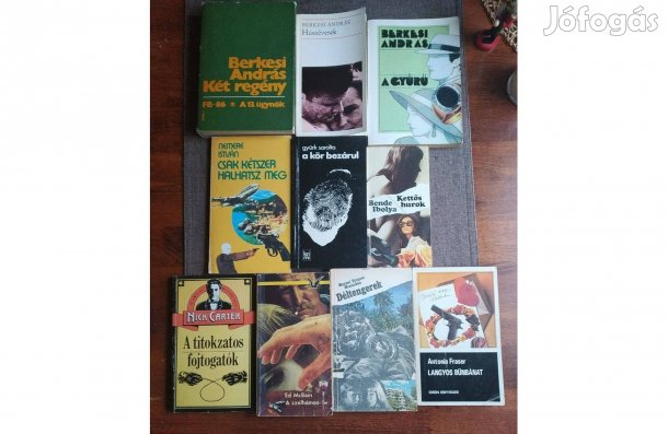 Nemere Berkesi stb Krimik regények könyv csomag Az ár darabár de csak
