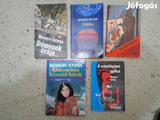 Nemere István 6 könyve A hegy, Terra, Láz, Démonok órája