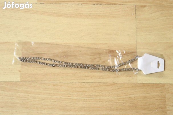 Nemes acél 55 cm hosszú 7mm széles nyakánc 2000 Ft