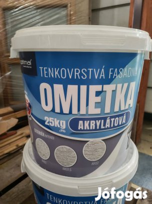 Nemesvakolat akril fehér színű 25kg