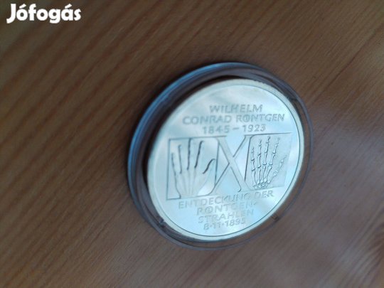 Német 1995-ös emlékpénz Ezüst 10 márka