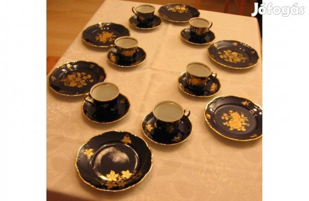 Német 6 terítékes teás-süteményes készlet