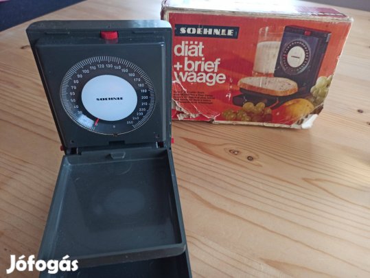 Német Antik Diéta és levél retro mérleg 1970-ből