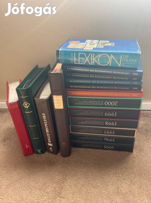 Német Bélyeggyűjtemény - postatiszta bélyeg Évkönyv stb. 16 tétel