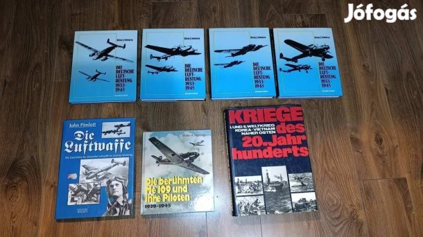 Német II. világháború Lufftwaffe military könyv csomag