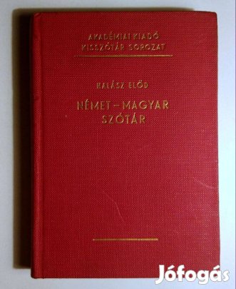 Német-Magyar Szótár (Halász Előd) 1971 (11.kiadás) 8kép+tartalom