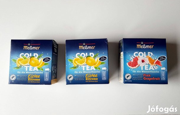 Német Messmer instant tea, ice tea, citrom, grapefruit ital