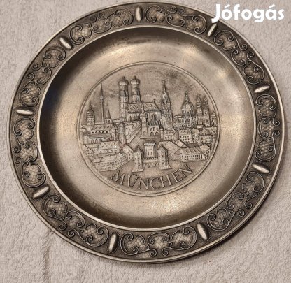 Német Ón fali dísztányér