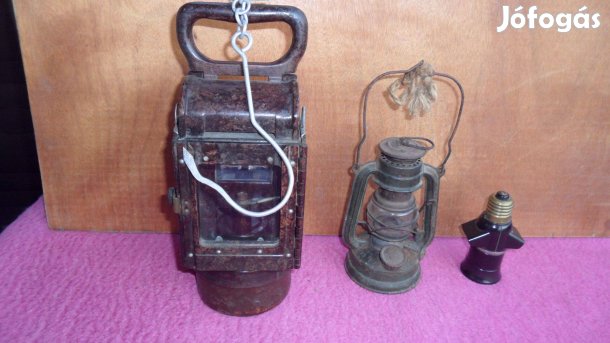 Német Wehrmacht vintage "mini" original vihar lámpa 13 cm 1943