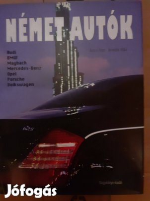 Német autók színes album, új!