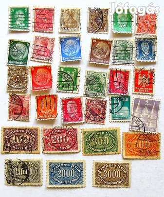 Német bélyeg 30 db